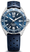 Load image into Gallery viewer, Tag Heuer Formula 1 Bucherer Blue Edition Blue Dial Blue Calfskin Strap Watch for Men - WAZ2015.FT8023