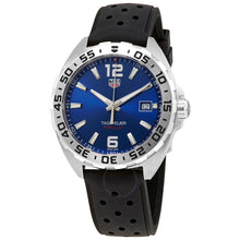 Load image into Gallery viewer, Tag Heuer Formula 1 Quartz Blue Dial Black Rubber Strap Watch for Men - WAZ1118.FT8023