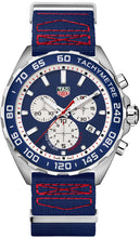 Load image into Gallery viewer, Tag Heuer Formula 1 Redbull Edition Chronograph Blue Dial Blue NATO Strap Watch for Men - CAZ1018.FC8213
