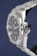 Load image into Gallery viewer, Tag Heuer Aquaracer Quartz Black Dial Silver Steel Strap Watch for Men - WAY1110.BA0928