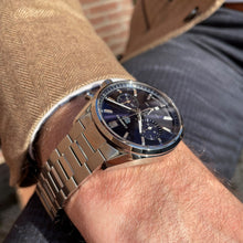 Load image into Gallery viewer, Tag Heuer Carrera Chronograph Blue Dial Silver Steel Strap Watch for Men - CBN2011.BA0642