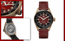 Load image into Gallery viewer, Tag Heuer Autavia Calibre 5 Chinese New Year Maroon Dial Maroon Leather Strap Watch for Men - WBE5193.FC8300