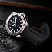 Load image into Gallery viewer, Tag Heuer Aquaracer Quartz Black Dial Black Rubber Strap Watch for Men -  WBD1110.FT8021