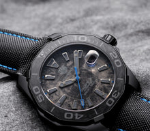 Load image into Gallery viewer, Tag Heuer Aquaracer Calibre 5 Black Nylon Strap Carbon Dial Watch for Men -  WBD218C.FC6447