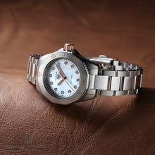 Load image into Gallery viewer, Tag Heuer Aquaracer Professional 200 Quartz Diamonds White Dial Silver Steel Strap Watch for Women - WBP1450.BA0622