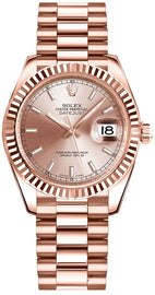 Rolex Datejust 31 Everose Gold President Bracelet Women's Watch 178275F-0017