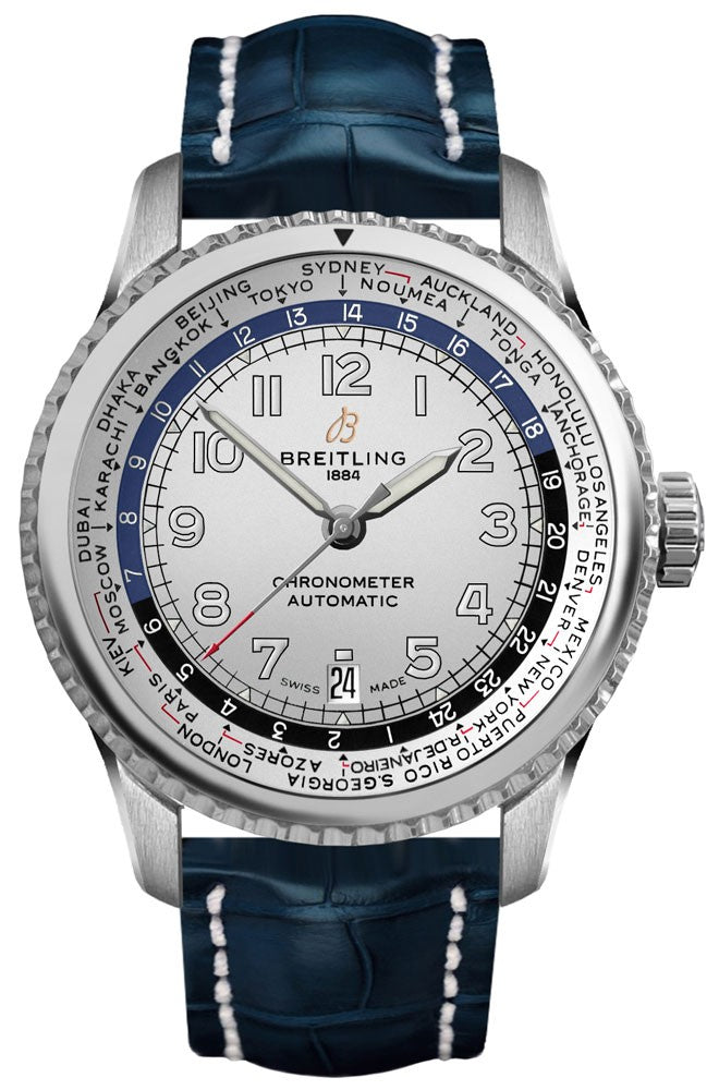 Breitling Navitimer Aviator 8 Unitime Stainless Steel Men's Watch AB3521U01G1P4