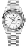 Rolex Day-Date 36 White Dial Oyster Bracelet Watch 118239