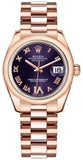 Rolex Datejust 31 Purple Dial Women's Watch 178245F-0033