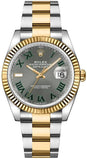 Rolex Datejust 36 Wimbledon Dial Luxury Watch 126233-0036