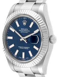 Rolex Datejust II 41 Blue Dial Men's Watch 116334