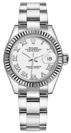 Rolex Lady-Datejust 28 White Roman Numeral Dial Women's Watch 279174-0020