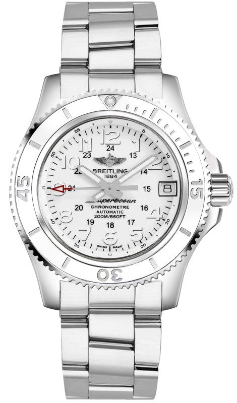 Breitling Superocean II 36 White Dial Women's Watch A17312D2/A775-179A
