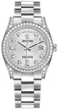 Rolex Day-Date 36 Silver Jubilee Diamond Gold Watch 118389-0122