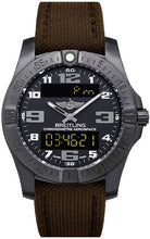 Load image into Gallery viewer, Breitling Professional Aerospace Evo Black Titanium Brown Strap Men's Watch V7936310/BD60-108W