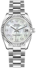 Rolex Datejust 31 White Mother of Pearl Women's Watch 278274-0005