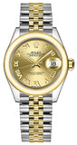 Rolex Lady-Datejust 28 Champagne Dial Watch 279163-0009
