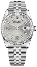 Rolex Datejust 36 Solid 18K White Gold & Steel Watch 116244