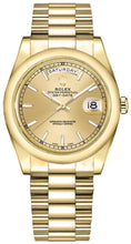 Load image into Gallery viewer, Rolex Day-Date 36 President Bracelet Solid Gold Watch 118208-0062