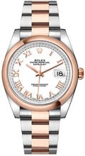 Load image into Gallery viewer, Rolex Datejust 36 White Roman Numeral Oyster Bracelet Watch 116201-0093
