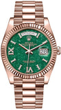 Rolex Day-Date 36 Green Aventurine Dial Unisex Watch 128235-0068