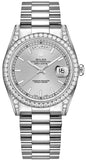 Rolex Day-Date 36 Silver Dial White Gold Watch 118389-0058