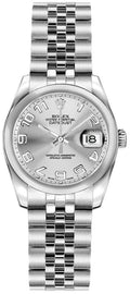Rolex Lady-Datejust 26 Stainless Steel Domed Bezel Women's Watch 179160