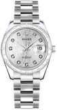 Rolex Datejust 31 Silver Jubilee Dial Women's Watch 178344-0031