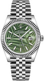 Rolex Datejust 36 White Gold Fluted Bezel Unisex Watch 126234-0047