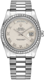 Rolex Day-Date 41 Ivory DIal White Gold Watch 218349