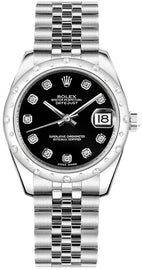 Rolex Datejust 31 18K White Gold & Steel Watch 178344-0062