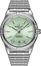 Load image into Gallery viewer, Breitling Chronomat Automatic 36 Mint Green Dial Watch A10380591L1A1