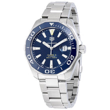Load image into Gallery viewer, Tag Heuer Aquaracer Calibre 5 Blue Dial Silver Steel Strap Watch for Men - WAY201B.BA0927