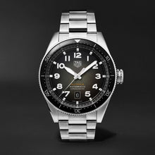 Load image into Gallery viewer, Tag Heuer Autavia Automatic Grey Dial Silver Steel Strap Watch for Men - WBE5114.EB0173