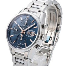 Load image into Gallery viewer, Tag Heuer Carrera Automatic Chronograph Blue Dial Silver Steel Strap Watch for Men - CBK2115.BA0715
