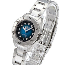 Load image into Gallery viewer, Tag Heuer Aquaracer Professional 200 Automatic Diamond Blue Dial Silver Steel Strap Watch for Women - WBP2411.BA0622