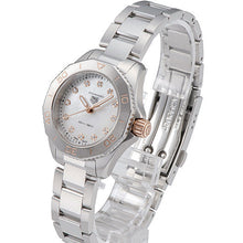 Load image into Gallery viewer, Tag Heuer Aquaracer Professional 200 Quartz Diamonds White Dial Silver Steel Strap Watch for Women - WBP1450.BA0622