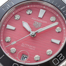 Load image into Gallery viewer, Tag Heuer Aquaracer Professional 300 Automatic Diamonds Pink Dial Silver Steel Strap Watch for Women - WBP231J.BA0618