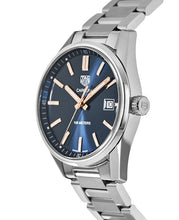 Load image into Gallery viewer, Tag Heuer Carrera Quartz Blue Dial Silver Steel Strap Watch for Women - WAR1112.BA0601