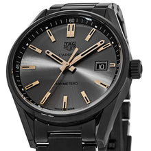Load image into Gallery viewer, Tag Heuer Carrera Special Edition Black Dial Black Leather Strap Watch for Women - WAR1113.FC6392