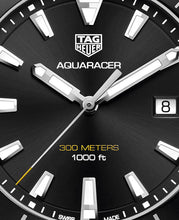 Load image into Gallery viewer, Tag Heuer Aquaracer Quartz Black Dial Black Rubber Strap Watch for Men -  WAY101A.FT6141