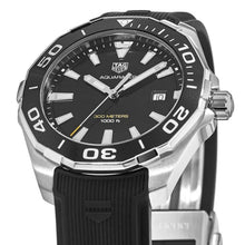 Load image into Gallery viewer, Tag Heuer Aquaracer Quartz Black Dial Black Rubber Strap Watch for Men -  WAY101A.FT6141