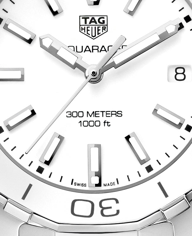 Tag Heuer Aquaracer Quartz White Dial Two Tone Steel Strap Watch Women - WAY131B.BA0914