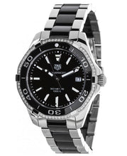 Load image into Gallery viewer, Tag Heuer Aquaracer Quartz Diamonds Black Dial Two Tone Steel Strap Watch for Women - WAY131G.BA0913