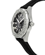 Load image into Gallery viewer, Tag Heuer Aquaracer Diamonds Mother of Pearl Black Dial Black Nylon Strap Watch for Women - WAY131P.FT6092