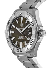 Load image into Gallery viewer, Tag Heuer Aquaracer Calibre 5 Automatic Sunray Brown Dial Silver Steel Strap Watch for Men - WAY2018.BA0927