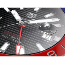 Load image into Gallery viewer, Tag Heuer Aquaracer GMT Caliber 7 Pepsi Black Dial Silver Steel Strap Watch for Men - WAY201F.BA0927