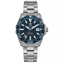 Load image into Gallery viewer, Tag Heuer Aquaracer Calibre 5 Blue Dial Silver Steel Strap Watch for Men - WAY211C.BA0928