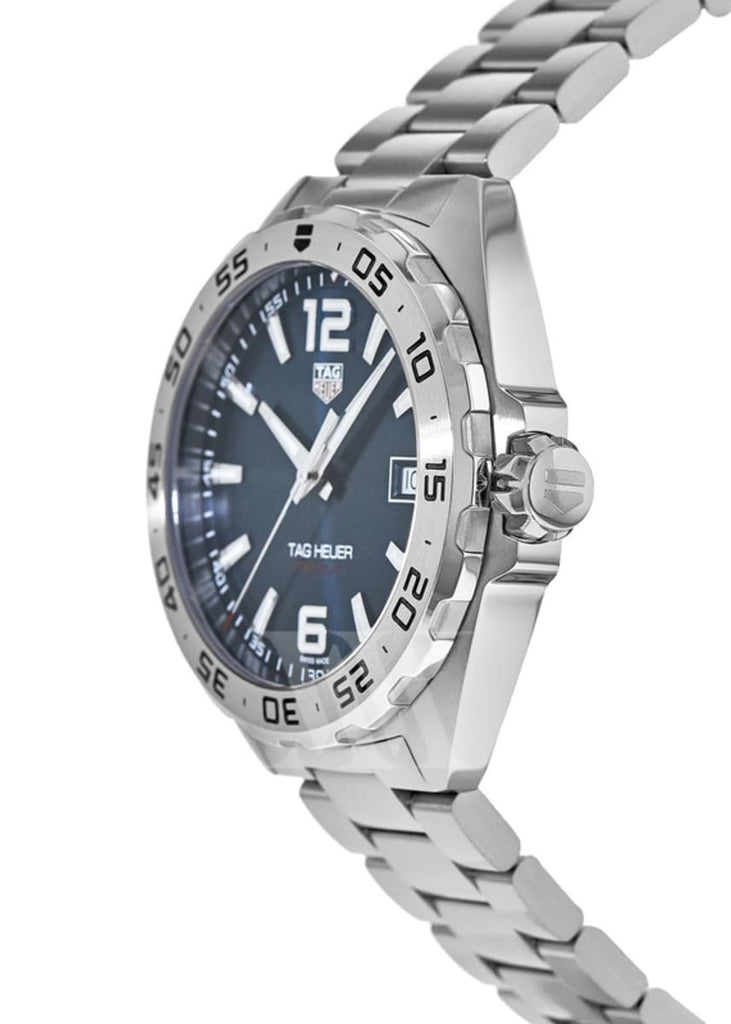 Tag Heuer Formula 1 Blue Dial Silver Steel Strap Watch for Men - WAZ1118.BA0875