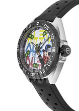 Load image into Gallery viewer, Tag Heuer Formula 1 Alec Monopoly Special Edition Black Rubber Strap Watch for Men - WAZ1119.FT8023